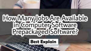 How many jobs are available in computer software prepackaged software in 2022 | Best Explain
