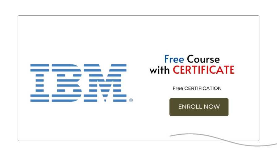 FREE IBM COURSES WITH CERTIFICATE
