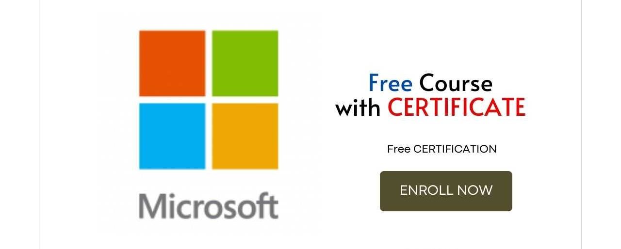 Microsoft free course with certificate
