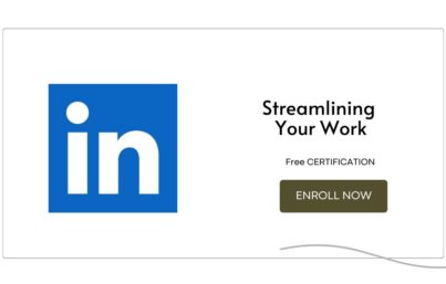 Streamlining Your Work free certigicate by linkedin 2023